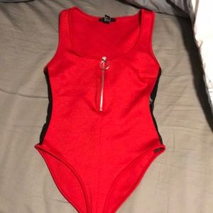 Red bodysuit
